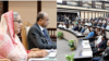প্রধানমন্ত্রীর ফেলোশিপ প্রদান অনুষ্ঠানে বক্তব্য রাখছেন বাংলাদেশের প্রধানমন্ত্রী শেখ হাসিনা। ৯ জুলাই, ২০২৩। 