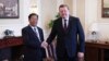 Sergei Aleinik, Belarus FM(Right) held negotiations with Than Swe (Left), Deputy PM of Myanmar Military Govt. (Photo Belarus MOFA)