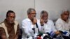 নয়াপল্টনে বিএনপির কেন্দ্রীয় কার্যালয়ে এক সংবাদ সম্মেলনে বক্তব্য রাখছেন বিএনপি মহাসচিব মির্জা ফখরুল ইসলাম আলমগীর। ২৪ জুলাই, ২০২৩। 
