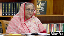 বাংলাদেশের প্রধানমন্ত্রী শেখ হাসিনা। 