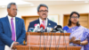 ফরেন সার্ভিস একাডেমিতে সংবাদদাতাদের সাথে কথা বলছেন পররাষ্ট্র প্রতিমন্ত্রী মো. শাহরিয়ার আলম। ২৬ জুলাই, ২০২৩। 