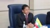 စစ်ကောင်စီအကြီးအကဲ ဗိုလ်ချုပ်မှူးကြီးမင်းအောင်လှိုင် ရုရှားနိုင်ငံ မော်စကိုမြို့က Roscosmos နဲ့အစည်းအဝေးအတွင်းတွေ့ရစဉ် (ဇူလိုင် ၁၂၊ ၂၀၂၂)