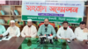 জামায়াতে ইসলামী-এর সিলেট মহানগর শাখার আমীর মুহাম্মদ ফখরুল ইসলাম এক সংবাদ সম্মেলনে বক্তব্য রাখছেন। ১৫ জুলাই, ২০২৩। 