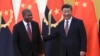 资料照片：安哥拉总统若昂·洛伦索和中国国家主席习近平。(2018年9月2日)