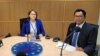 ဥရောပပါလီမန် ဒုတိယဥက္ကဋ္ဌ Heidi Hautala နှင့် NUG လူ့အခွင့်အရေးဝန်ကြီး ဦးအောင်မျိုးမင်းတို့ ဘရပ်ဆဲလ်မြို့ ဥရောပပါလီမန် အဆောက်အဦအတွင်း မြန်မာ့အရေးဆွေးနွေးခဲ့ကြ။ ဒီဇင်ဘာ ၂၀၂၂ မှတ်တမ်းပုံဟောင်း (Photo:U Aung Myo Min FB)