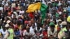 La junte conduite par le général Mamadi Doumbouya a interdit toutes les manifestations en 2022. (Photo by CELLOU BINANI / AFP)