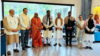ভারতের নয়াদিল্লিতে ক্ষমতাসীন বিজেপি সভাপতি জে পি নাড্ডার সাথে তার বাসভবনে সাক্ষাৎ করেন পাঁচ সদস্যের একটি আওয়ামী লীগ প্রতিনিধিদল। ৭ আগস্ট, ২০২৩। 