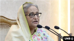 বাংলাদেশের প্রধানমন্ত্রী ও আওয়ামী লীগ সভানেত্রী শেখ হাসিনা। 