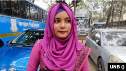 বাংলাদেশের জগন্নাথ বিশ্ববিদ্যালয়ের শিক্ষার্থী খাদিজাতুল কুবরা। (ফাইল ছবি) 
