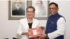 প্রতিমন্ত্রী নসরুল হামিদের সঙ্গে সৌজন্য সাক্ষাত করেন ডেনমার্কের বিদায়ী রাষ্ট্রদূত উইনি ইস্ট্রুপ পিটারসন। ১৬ জুলাই, ২০২৩। 