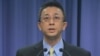 国民党文传会副主委胡文琦（ 美国之音 杨明 拍摄）