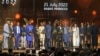 Les lauréats posent lors de la cérémonie de remise des prix des CAF Awards, Rabat, le 21 juillet 2022.