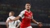 Alexis Sanchez célébrant son but contre Sunderland en Premier League, Angleteterre, le 16 mai 2017