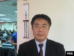台湾民进党立委黄伟哲（美国之音张永泰拍摄）