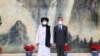 2021年7月28日中国外长王毅在天津会见塔利班政治首脑毛拉·巴拉达尔。