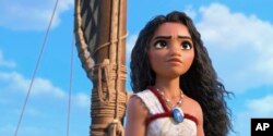 ภาพที่ค่ายดิสนีย์เผยแพร่ออกมา แสดงให้เห็นฉากหนึ่งใน "Moana 2" (Disney via AP)