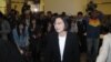 前民进党主席蔡英文 （美国之音申华拍摄）