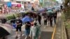 香港九龙星期六（10/12/2019）爆反紧急法游行。