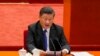 中国领导人习近平在人民大会堂举行的纪念辛亥革命110周年大会上发表讲话。（2021年10月9日）