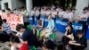 反对课纲改革的台北学生（2015年7月31日）