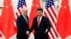 资料照：中国领导人习近平在北京人大会堂会晤时任美国副总统的拜登。（2013年12月4日）
