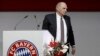 Uli Hoeness après un discours à la réunion générale annuelle du Bayern Munich, Allemagne, le 25 novembre 2015.