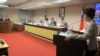 台湾立法院内政委员会6月13号质询的情形(美国之音张永泰拍摄)