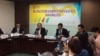 2017年6月20日“巴拿马断交与台湾国家定位民调记者会”（美国之音记者申华 拍摄）