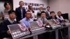香港民间团体2019年2月20日发表联署声明反对当局修订《逃犯条例》。 (美国之音汤惠芸)