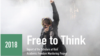 人权组织“学者在危险中”(Scholars at Risk)发布的《自由思想2018》(“Free to Think”)报告的封面（人权组织“学者在危险中”网站）