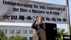全美学自联理事陈闯创（美国之音萧雨拍摄）