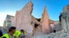 Damage in the historic city of Marrakech, following a powerful earthquake