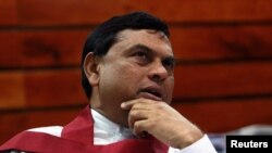 FILE PHOTO: Sri Lankan President Gotabaya Rajapaksa's brother, Basil Rajapaksa