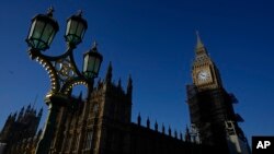伦敦威斯敏斯特英国议会大厦 (2022年1月13日)