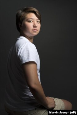MARVIN JOSEPH/AP Schuyler Bailar was recruited as a woman to swim for Harvard, but he will now swim for the men's team after transitioning.