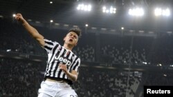 Le joueur de la Juventus de Turin, Paulo Dylaba.