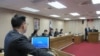 台湾立法院外交及国防委员会3月19号质询的情形 (美国之音张永泰拍摄)