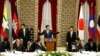 本首相安倍晋三周六(7月4日)与地处湄公河流域的柬埔寨、老挝、缅甸、泰国、越南5国首脑在东京举行了峰会