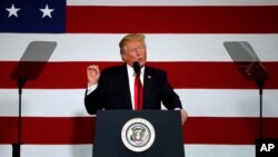 President Donald Trump delivers remarks on tax reform at the Loren Cook Company in Springfield, Mo., Aug. 30, 2017. 