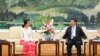 中国国家主席习近平星期四在人民大会堂会见了正在中国访问的缅甸反对党领袖昂山素季