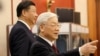 越共总书记阮富仲在2017年11月12日在河内会晤到访的中国国家主席习近平。