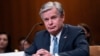 美国联邦调查局(FBI)局长克里斯托弗·雷(Chris Wray)2024年6月4日)在联邦参议院拨款委员会作证。（路透社） 