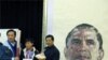 學生在青海省西寧的青海民族大學參加抗議。