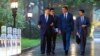 中国领导人习近平在北京钓鱼台国宾馆接待到访的西班牙首相桑切斯（Petro Sanchez）。（2024年9月9日）