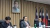 台湾陆委会举行新春记者会并回答媒体提问（美国之音张永泰拍摄）