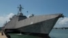 美国“蒙哥马利号”濒海战舰(USS Montgomery)2019年7月6日抵达新加坡（美国海军图片）
