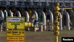 FILE PHOTO: A view of the gas compressor station in Gabinek near Wloclawek