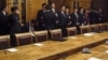2013年3月，杨洁篪（中）随同习近平访俄，在俄罗斯下议院国家杜马。